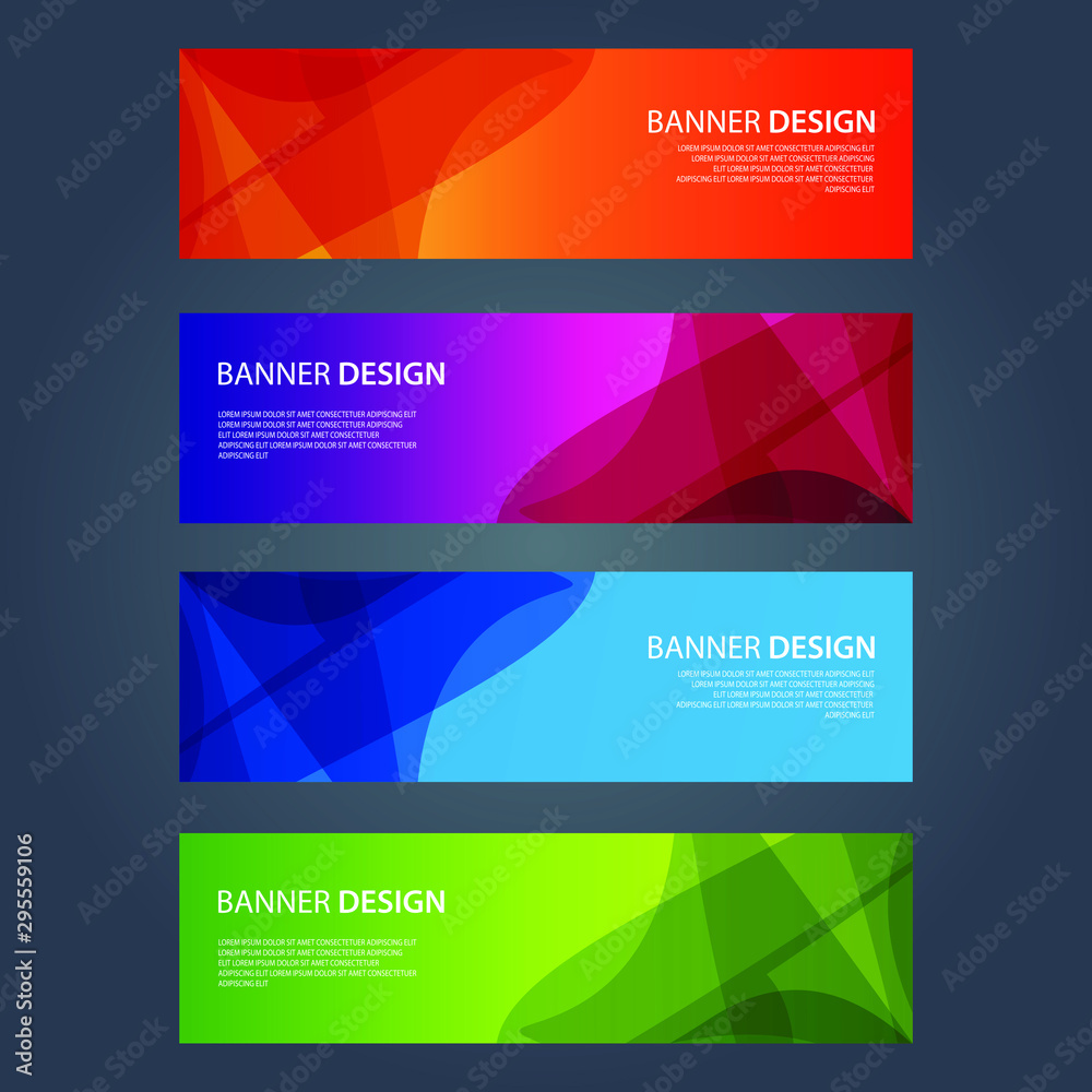 Fototapeta premium Szablon sieci web transparent wektor streszczenie projektu