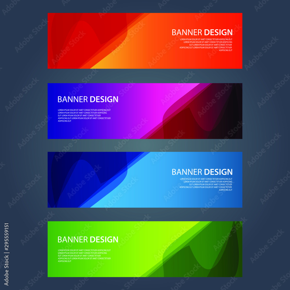Fototapeta premium Vector Abstract design banner web template