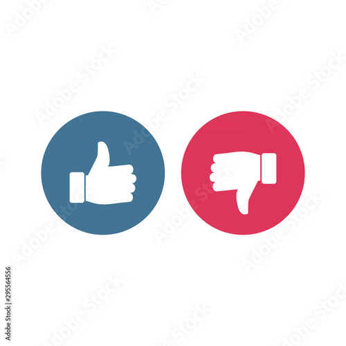 Thumbs up and thumbs down