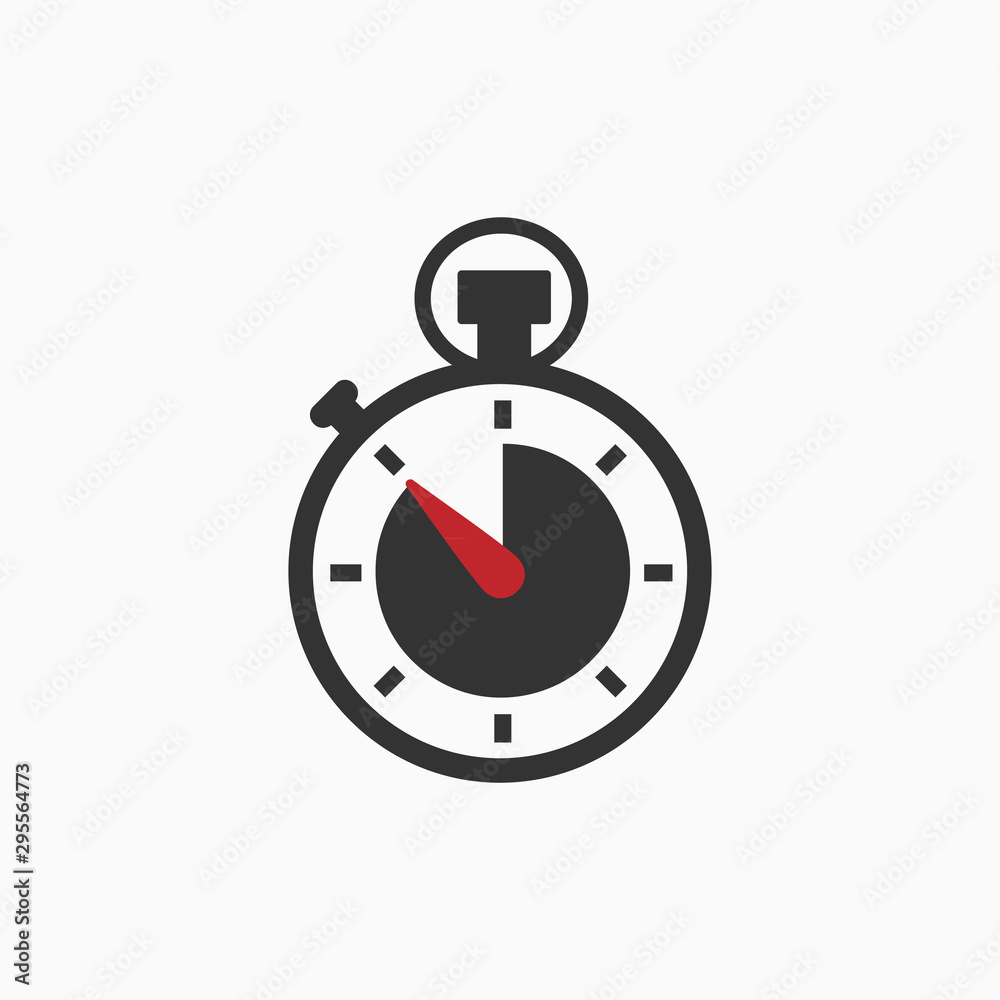 Silhouette chronometer icon logo Silhouette chronometer icon logo