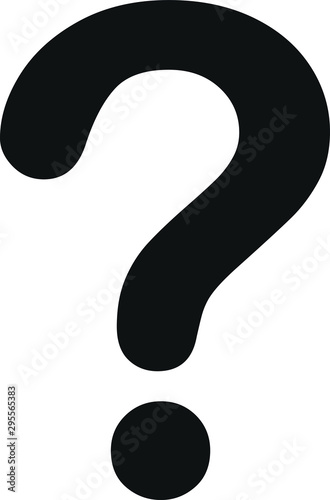 question mark isolated on white