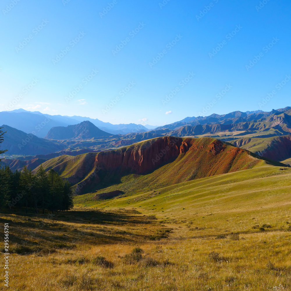 Beautiful nature landscape veiw of The Qilian Mountain Scenic Area Mount Drow in Qinghai China. Beautiful nature landscape veiw of The Qilian Mountain Scenic Area Mount Drow in Qinghai China.