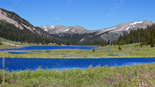 Alpine lake in Colorado mountains