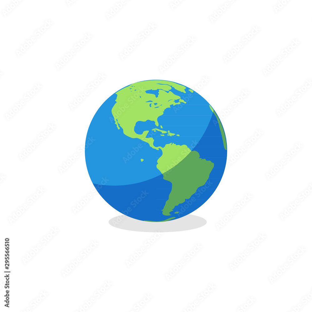 Planet Earth Icon Logo. Earth globe for your website design