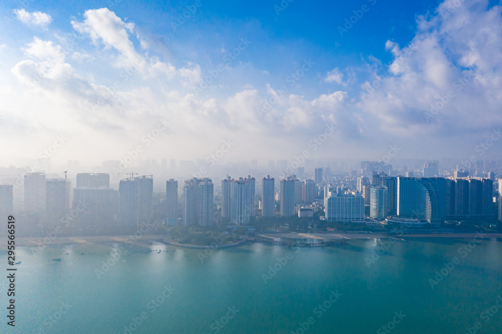 Obraz premium Coastal cityscape of Guangxi, China