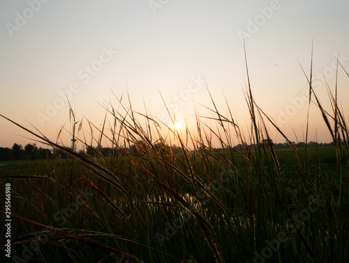 sunset over lake