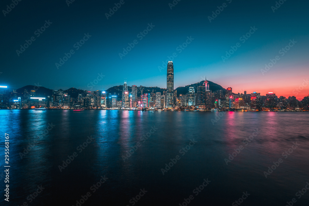 Obraz premium Hong Kong Nightscape 