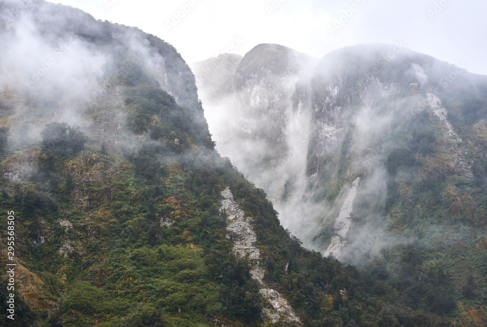 Misty Mountains in Beautiful New Zealand