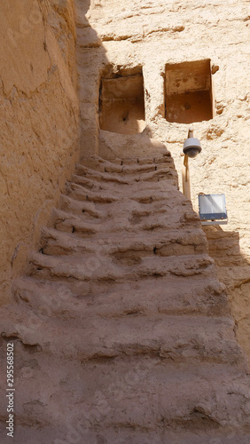 Landscape view of The Bezeklik Thousand Buddha Caves in Turpan Xinjiang Province China.