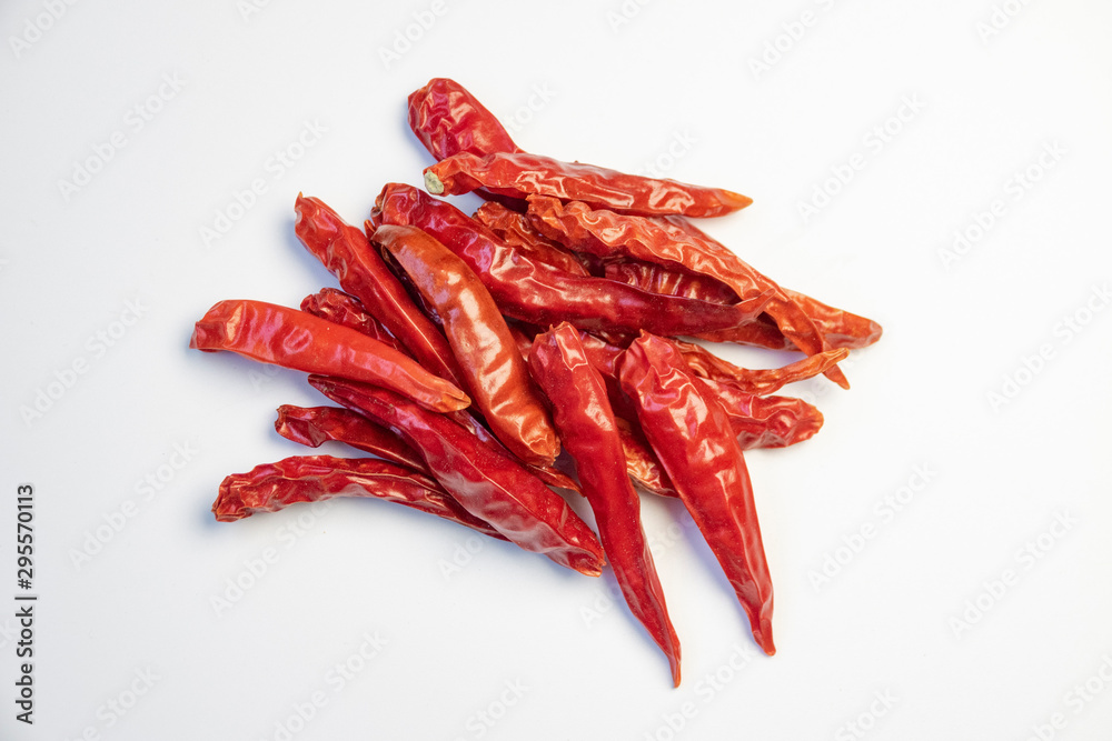 red chili peppers isolated on white background red chili peppers isolated on white background