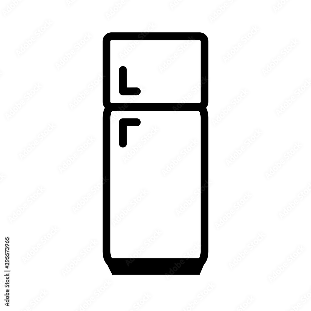 Refrigerator Icon Vector Design Template