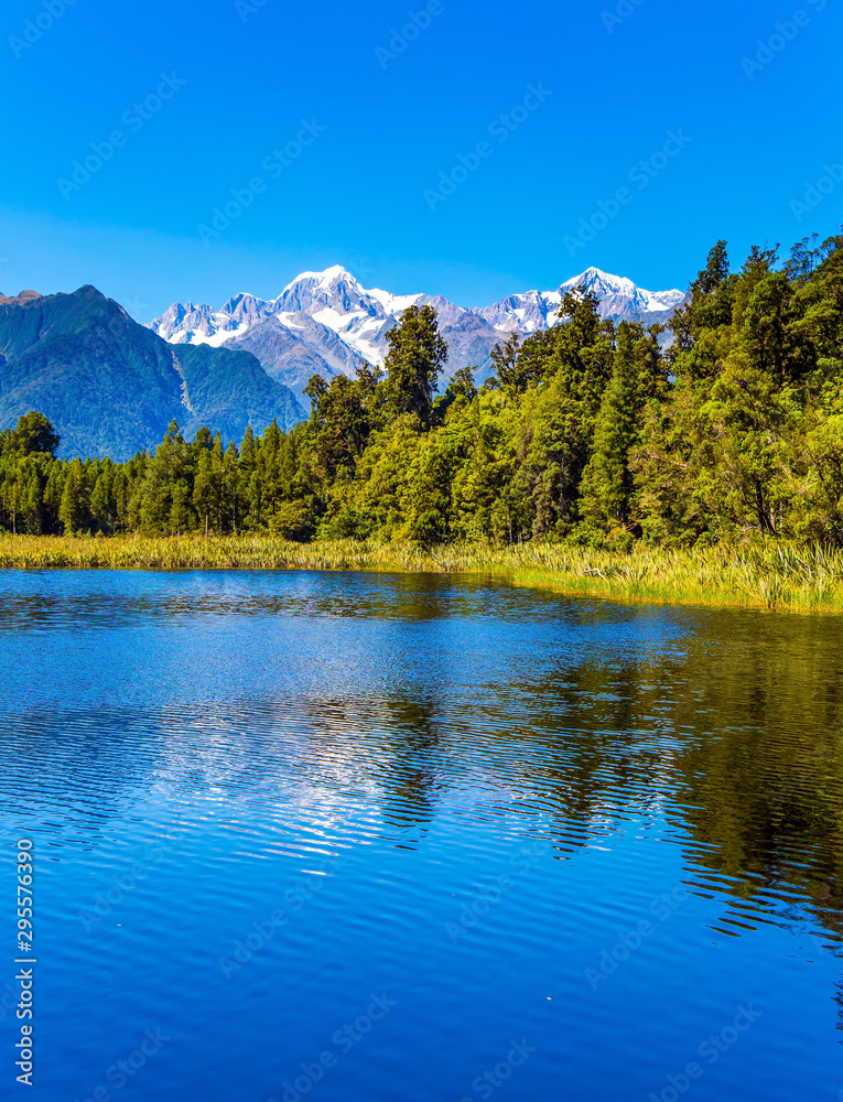 The picturesque glacial lake