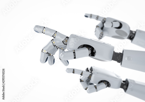 Robotic hand finger point