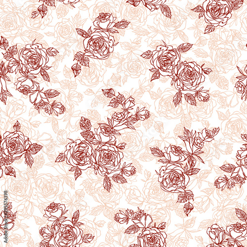 Flower vector illustration material abstract beautifully