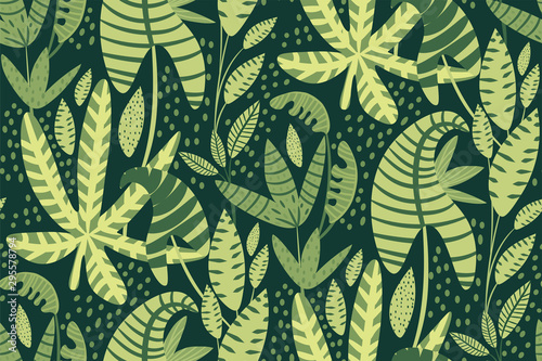 abstract, art, artwork, backdrop, background, beautiful, botanic, botanical, brazilian, dark, decoration, decorative, design, drawing, drawn, exotic, fabric, fashion, floral, foliage, forest, green, i