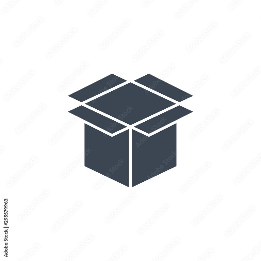 Box related vector glyph icon. Box related vector glyph icon.