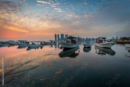 Beautiful sunrise from Juffair, Manama, Bahrain © Preju
