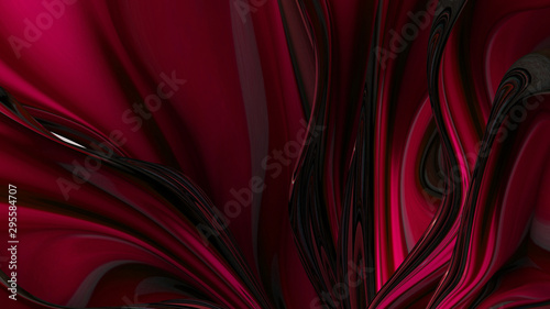 Bright background with a volumetric pattern and print. 3d illustration, 3d rendering.