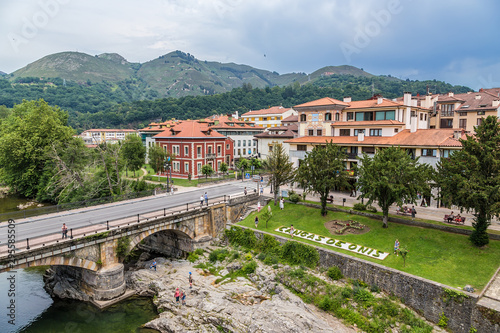 Cangas de Onis, Spain. Scenic view from the 