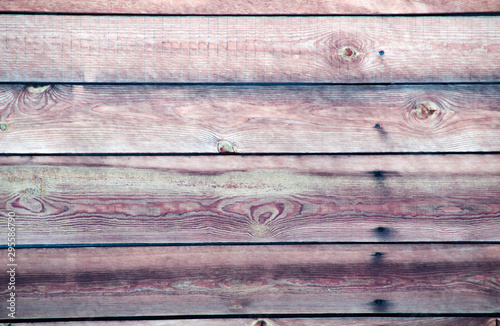 The texture of wooden boards nailed