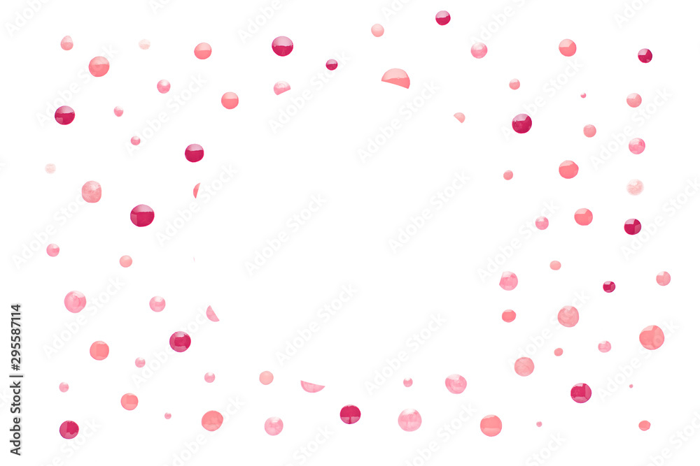 Nail polish drops pattern with blank frame in center in nude pink, peach, red colors. Abstract paint circles background for beauty and fashion, copy space Nail polish drops pattern with blank frame in center in nude pink, peach, red colors. Abstract paint circles background for beauty and fashion, copy space