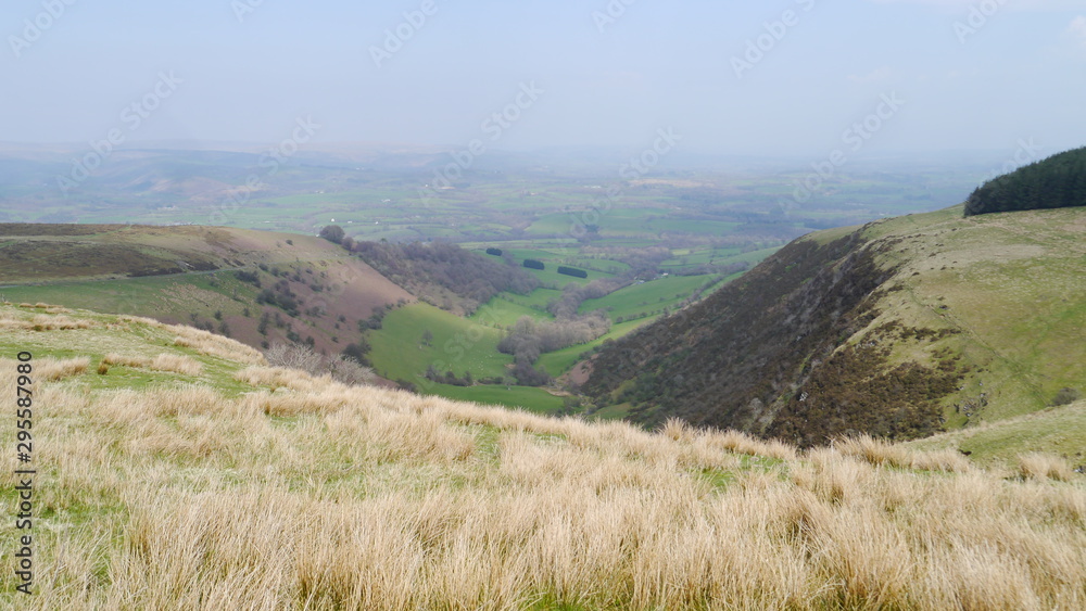 View of a welsh valley 