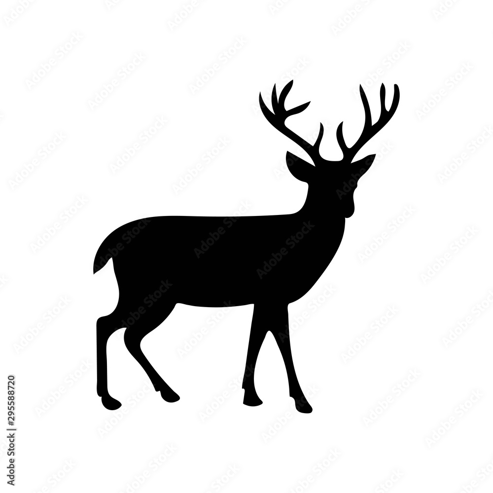 Deer ilustration logo vector template Deer ilustration logo vector template