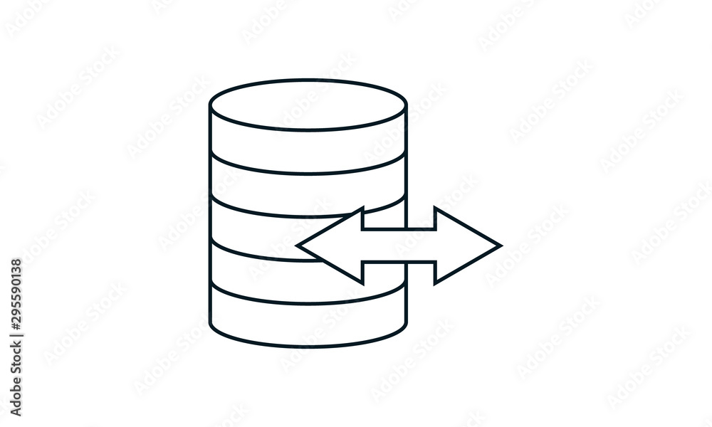 Data exchange icon for data synchronization Data exchange icon for data synchronization