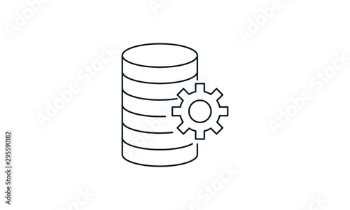 Database management icon for overseeing database systems