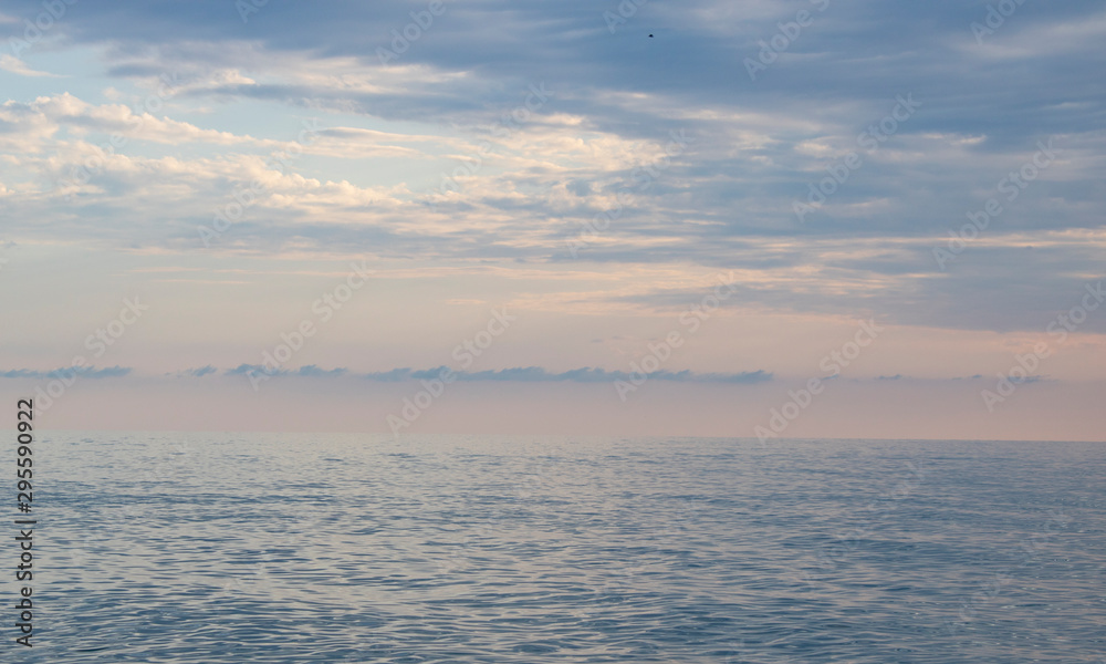 Hot summer day on the Black Sea in Sochi