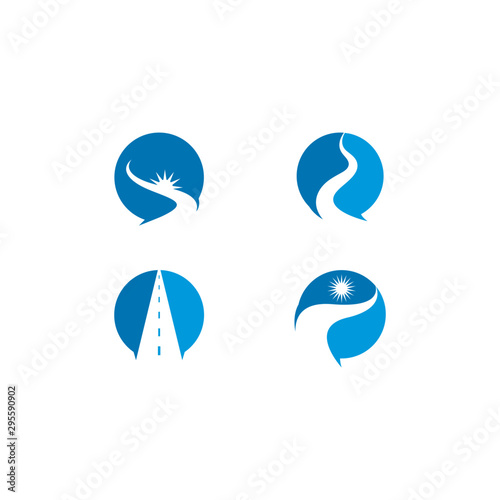 Way logo template vector icon illustration design 