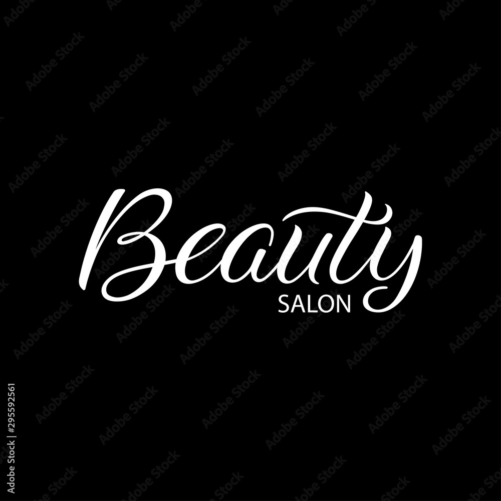 Beauty salon lettering