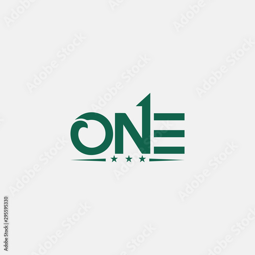 One letter logo vector