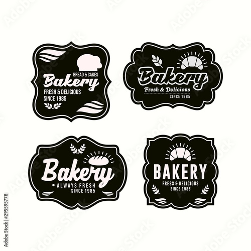label Bakery shop vector collections
