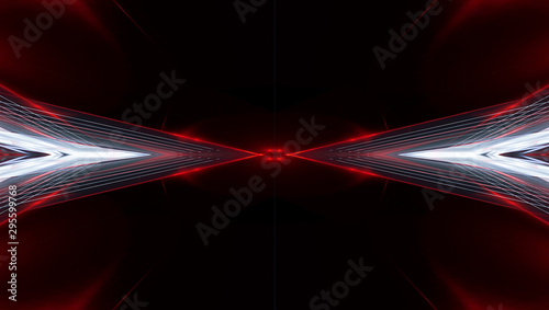 Abstract light tunnel, port...
