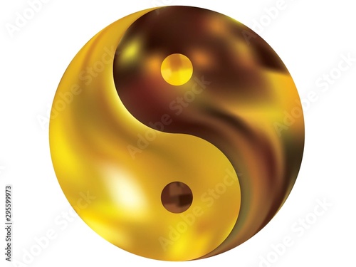 Abstract background in the form of yin yang.