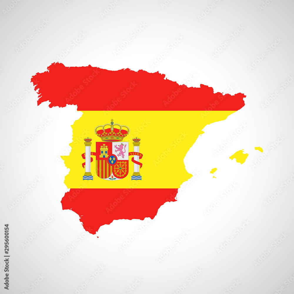 map of Spain Stock Vector Adobe Stock