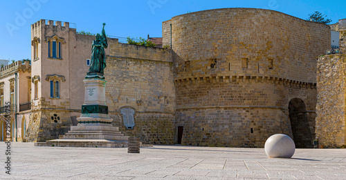 Martyrs statue in Cavour square in Otranto village