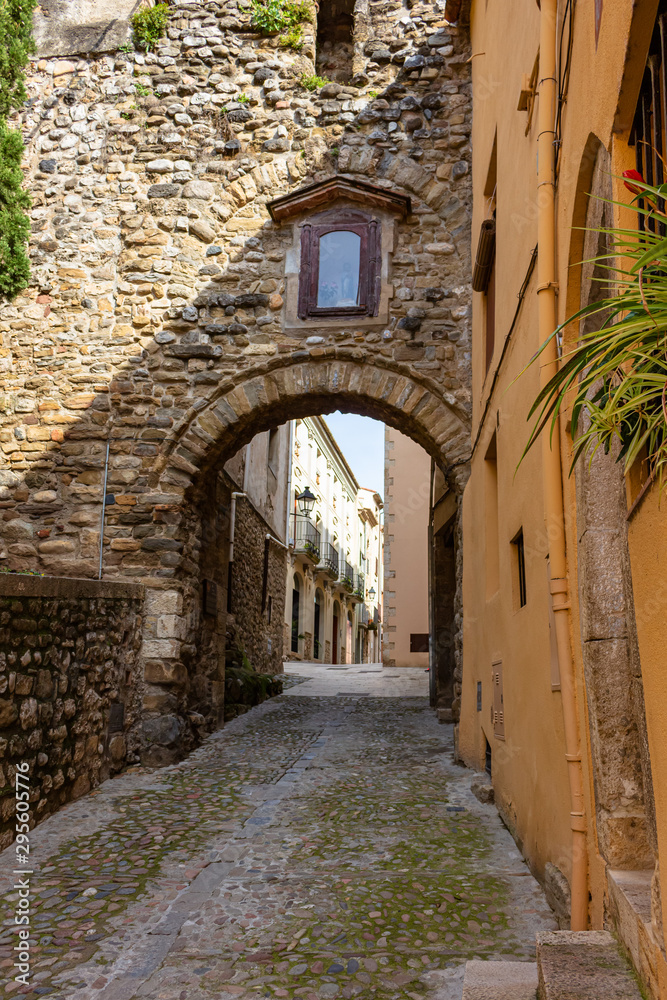 Obraz premium A visit to the medieval historical center