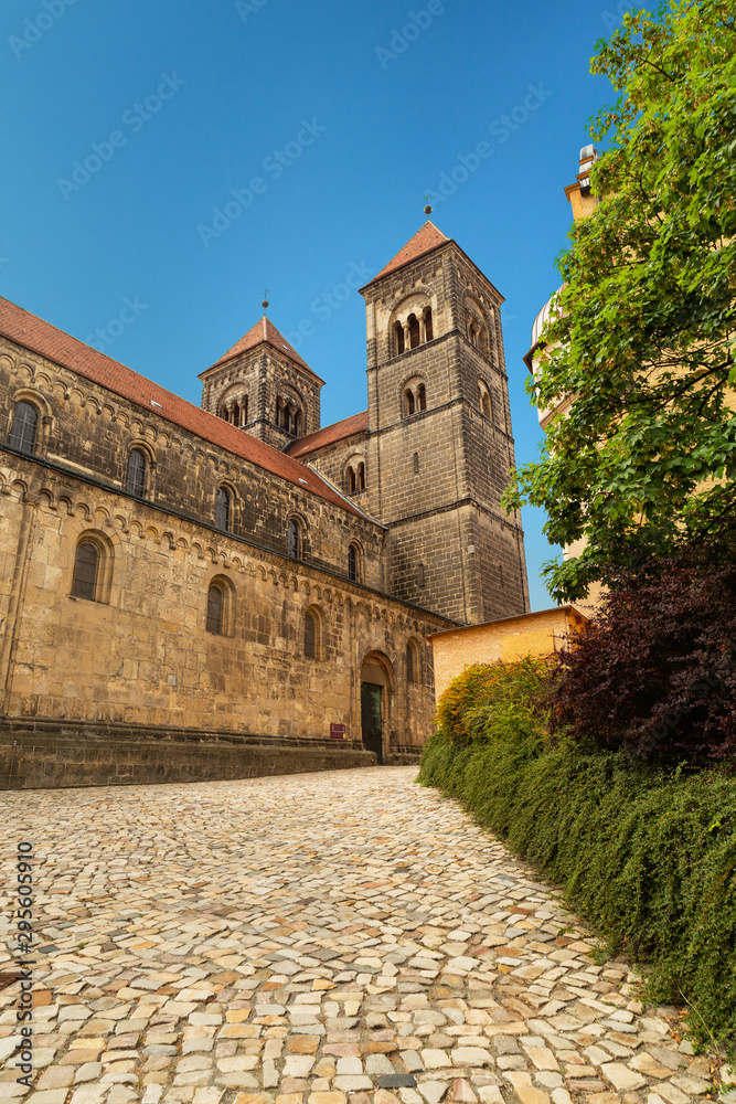 Fototapeta premium View of Quedlinburg castle, Saxony, Germany