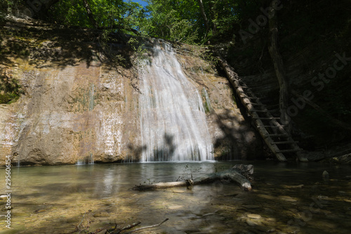 Plesetskie waterfalls Gelendzhik. Gelendzhik. Krasnodar region. Russia. 05.2018