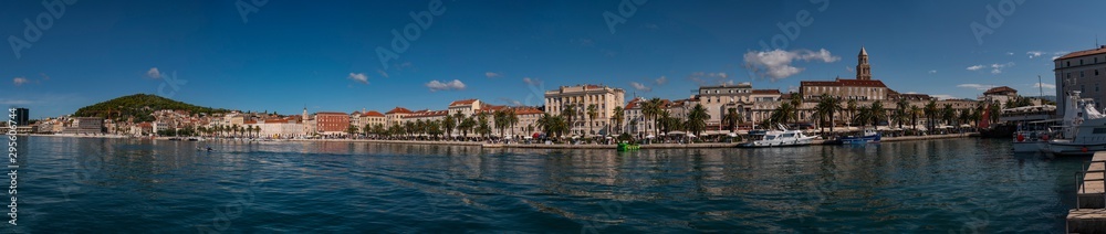 Harbour area in old town Split, Croatia