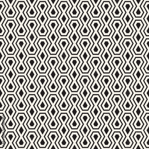 Vector seamless geometric pattern. Simple abstract lines lattice. Repeating elements stylish background tiling