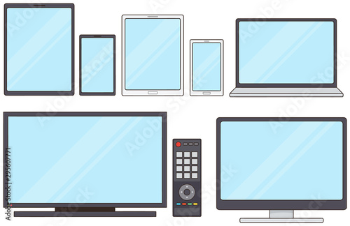 情報端末 セット スマホ パソコン タブレット テレビ