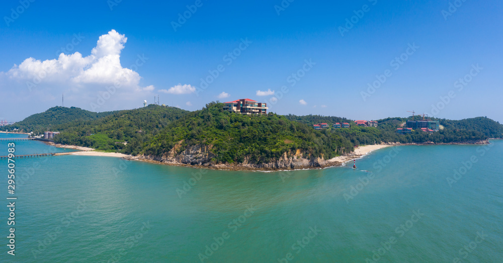 Waterfront view of Guantouling National Forest Park, Guangbei Hai City