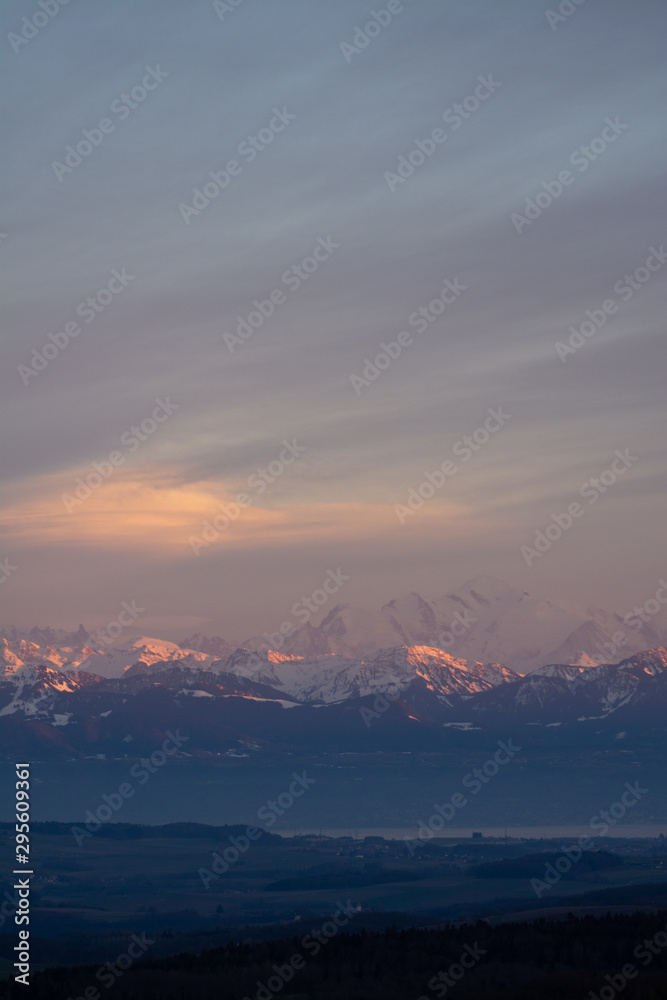 Mont blanc in the alpes Mont blanc in the alpes