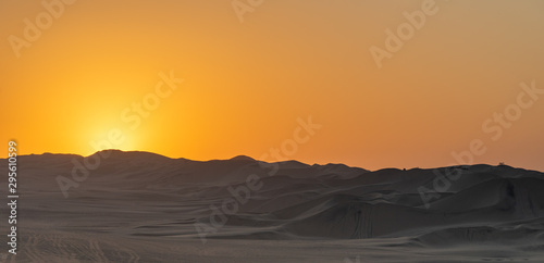 Desert sunset Peru