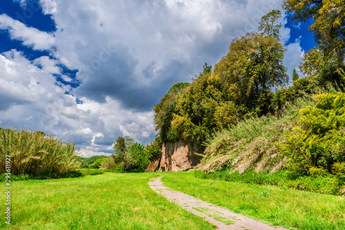 Ancient caves near the old town of Sutri, along the famous pilgrim route knows as 'Via Francigena'