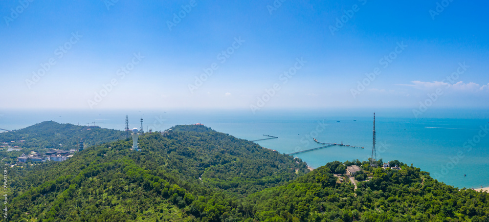 Waterfront view of Guantouling National Forest Park, Guangbei Hai City