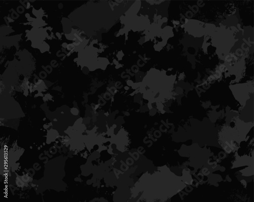 Seamless paint splattered camouflage repeat pattern